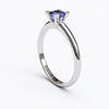 varitsa-jewellers - Solitaire Gold Engagement Ring with 0.35ct Princess Cut Sapphire - 01SG04S